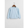 MIKINA GANT SHIELD COTTON SLUB C-NECK CALMING BLUE