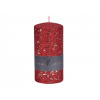 Sviečka GLAMOUR NEW VALEC vianočný d7x14cm