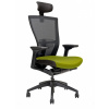 OFFICE MORE Kancelářská židle MERENS BLACK s podhlavníkem