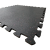 Gumená podlaha puzzle 96,5x96,5x1,5cm čierna farba + 5% červené EPDM