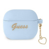 Kryt Guess Case Apple Airpods 3 Gua3Lschsb (Silicone Charm Heart Collection) Blue