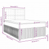 vidaXL Boxspring posteľ s matracom krémový 140x190 cm látka - Krémová - 161580-56826