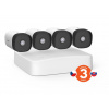 Tenda K4P-4TR - PoE kamerový set 4Mpx, 4CH NVR + 4x IP kamera 4Mpx, IP67, zvuk, web. rozhranie, CZ app