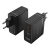 Ładowarka sieciowa Vention FEGB0-EU 2xUSB-C 1xUSB-A 100W/100W/30W GaN (czarna) 46156