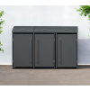 Westmann Moderna oceľový box pre odpadkové koše 3x240l, antracit 83 x 211 x 135 cm, WMJGBAC214A-3 Westmann