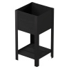 Hrantík Modernbox, drevo, kov, čierny, 36 × 36 × 72 cm, RMO-0360X0360X720-BK