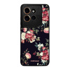 Lesklý kryt Mobiwear Glossy - Motorola Edge 50 Neo - G040G - Růže na černé (Prémiové lesklé pouzdro, obal, kryt Mobiwear Glossy na mobil Motorola Edge 50 Neo - G040G - Růže na černé, materiál Plast +