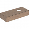 Geberit VariForm Umývadlová skrinka, 120x51x24 cm, 2 zásuvky a zápachový uzáver, dub 501.175.00.1
