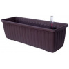 Plastia samozavlažovací truhlík Siesta Lux - 40 cm čoko