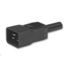PREMIUMCORD Konektor napájecí 230V na kabel (samec, IEC C20) cs220m16