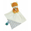 Plyšová líška na maznanie The Organic Fox Doudou et Compagnie so vzorom 20 cm v darčekovom balení 3 rôzne druhy od 0 mes