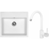 Set Sinks (dřez Solo 560 Milk 28 + baterie Mix 35 Milk 28) ACRS560M3528