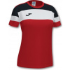 Joma Dámsky dres CREW IV COTTON T-SHIRT RED-BLACK S/S Veľkosť: L