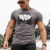 Pánske fitness tričko Iron Aesthetics Triumph, Sivé, Farba Sivá, Veľkosť 3XL