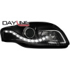 DAYLINE predné svetlá AUDI A4 B7 04-08 čierne