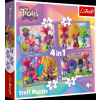 TREFL Trollové Barevné dobrodružství 4v1 35,48,54,70 dielov