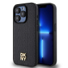Zadný kožený kryt DKNY PU Repeat Pattern Stack Logo Magsafe pre iPhone 13 Pro Max Black