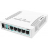 Mikrotik RouterBOARD RB260GS / nastaviteľný 5-portový gigabit smart switch SFP cage / SwOS / zdroj