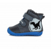 Chlapčenská zimná obuv D.D.Step W070-327 BAREFOOT royal blue