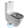 Sapho MEDIC RIMLESS WC kombi misa s nádržkou, spodný/zadný odpad, biela MC102