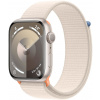 Apple Watch Series 9 GPS 45mm Starlight Aluminum Case / Starlight Sport Loop MR983QC/A