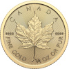 Royal Canadian Mint zlatá minca minca Maple Leaf 2024 1/4 Oz