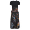 Desigual Dlhé šaty PAISLEY MESH LACROIX Čierna
