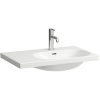 LAUFEN Lua asymetrické závesné umývadlo s odkladacou plochou vľavo, s otvorom, s prepadom, 750 x 460 mm, biela, H8170850001041