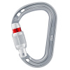 karabína PETZL ROCHA SCREW-LOCK Light Gray