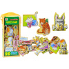 LEAN TOYS Sada drevených magnetiek Zvieratká - 20 kusov