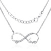 Silvego Strieborný náhrdelník s príveskom INFINITY nekonečno JJJN0243