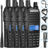 4 X VYSIELAČKA UV-82 BAOFENG RUČNÁ VYSIELAČKA RÁDIOTELEFÓN 5W FM RÁDIO