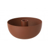 J-Line by Jolipa Terakotový kovový svietnik na úzke sviečky Terra - Ø 15*7,5cm - J-Line by Jolipa