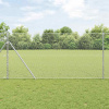 zahrada-XL Plot s stĺpmi Strieborná 1.2 x 10 m Ocel potiahnutá PVC 3352923