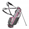 Big Max Heaven Six G Stand Bag Charcoal/Silver/Fuchsia