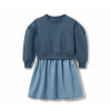 Tchibo - Detské šaty z teplákoviny - pre dievčatá - veľ. 146/152 - farba: modrá