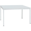 Jedálenský stôl Manutan Expert so svetlosivým podnožím RAL 7035, 140 x 80 x 75 cm, svetlosivý