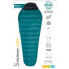 Spací vak Warmpeace Solitaire 250 Extra Feet 180 cm teal green/black Originálny