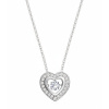 GRACE Silver Jewellery Stříbrný náhrdelník Swarovski Elements Simonita - srdce NH1161-YP1049 Stříbrná 38 cm + 5 cm (prodloužení)