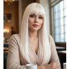 Parochňa dlhé vlasy syntetická svetlá blond NCDSHAIR dámska