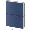 Týdenní diář 2026 A5 Flexio tmavě modrý s gumičkou