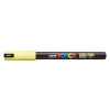 Dekoračný popisovač, 0,7 mm, UNI Posca PC 1MR, slnečná žltá