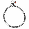 HS Obojok retiazkový, sťahovací, 2.5mm/65cm, malé oko, nerezová oceľ, čierny