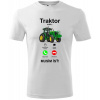 Tričko Farebné Traktor volá Farba trička: Biela, Veľkosť: 4 Roky, Typ: Detské