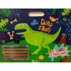 Dinosauři omalovánky s pastelkami