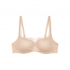 Dámska podprsenka Body Make-Up Illusion Lace Balconette Bra - Triumph naze béžová (00NZ) 075B