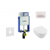 Geberit Kombifix Modul na závesné WC s tlačidlom Sigma50, alpská biela + Villeroy Boch - WC a doska, DirectFlush, SoftClose, CeramicPlus 110.302.00.5 NB8