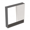 Geberit Selnova Square Zrkadlová skrinka 85x59x18 cm, 2 dvierka, lávová mat 501.265.00.1