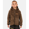 Kilpi NORKA-JB Brown - 122 Boy´s hairy fleece hoodie