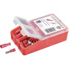 TRU COMPONENTS krimpovacie sada 0.5 mm² 1.5 mm² červená 140 ks úplne izolované; TC-6646656